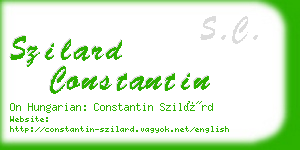 szilard constantin business card